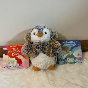 Children Educational Winter Plush Penguin & Books Bundle ✨BOGO